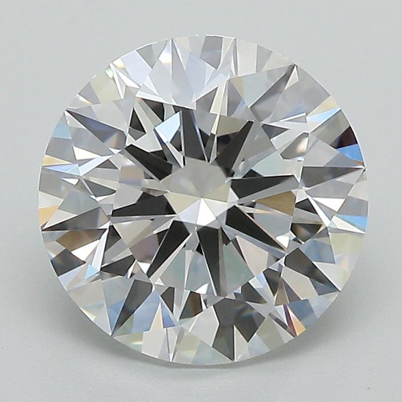 3.08ct D VVS2 Rare Carat Ideal Cut Round Lab Grown Diamond