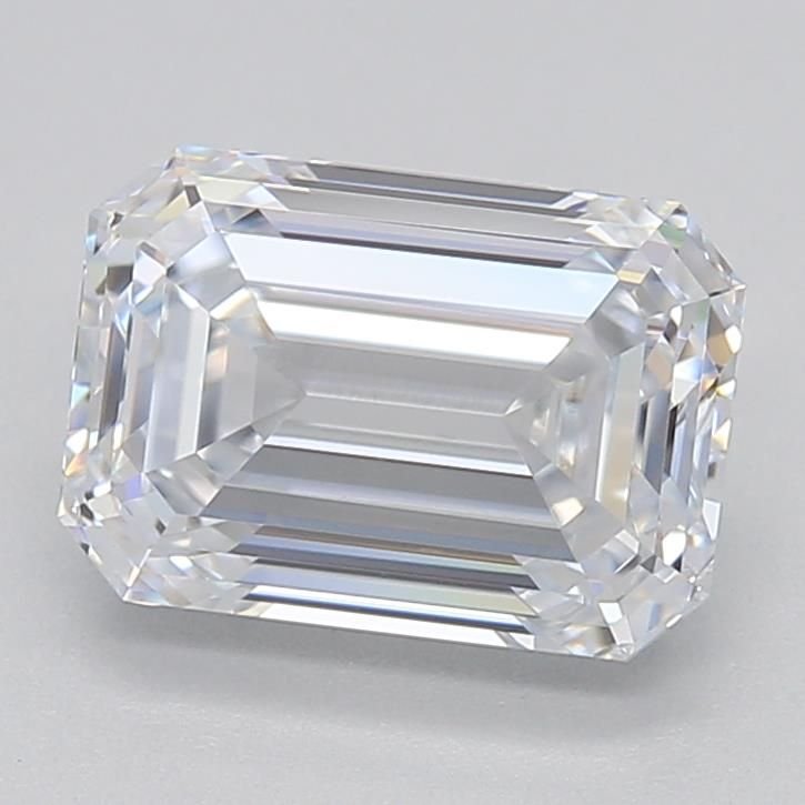 1.56ct E VVS2 Excellent Cut Emerald Lab Grown Diamond