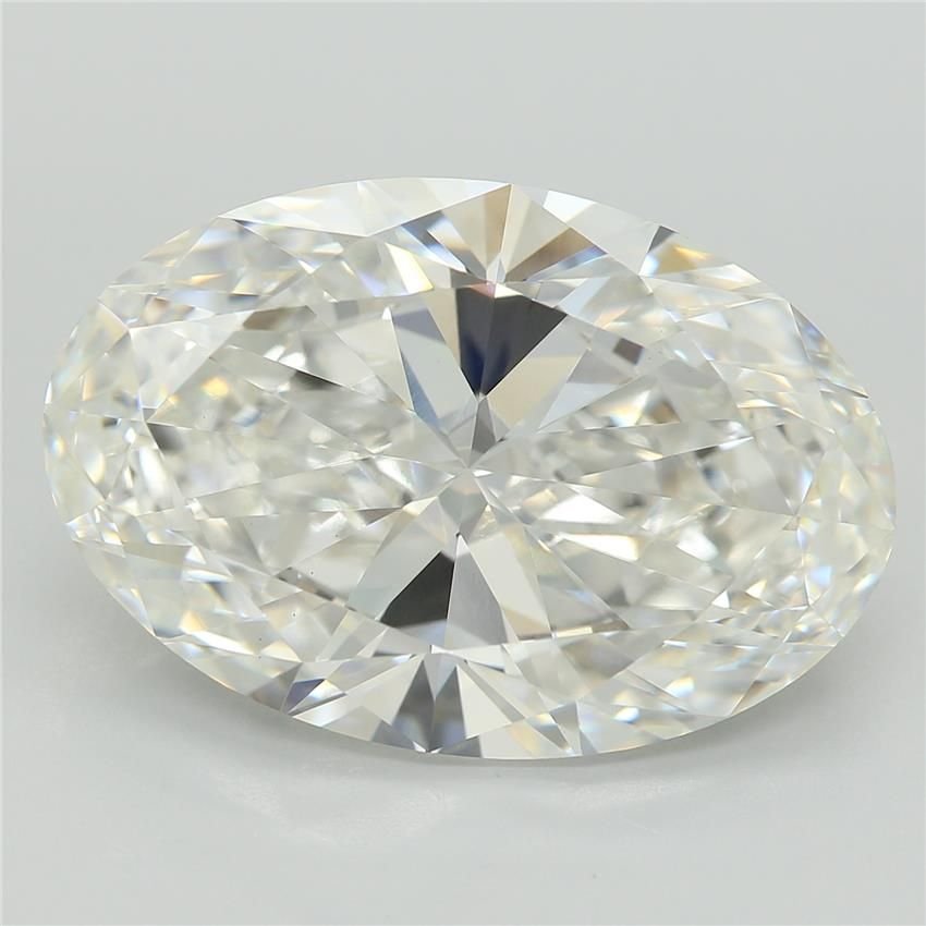 7.56ct F VVS2 Rare Carat Ideal Cut Oval Lab Grown Diamond