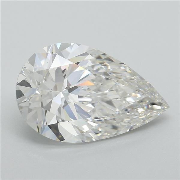 3.66ct G VS1 Rare Carat Ideal Cut Pear Lab Grown Diamond