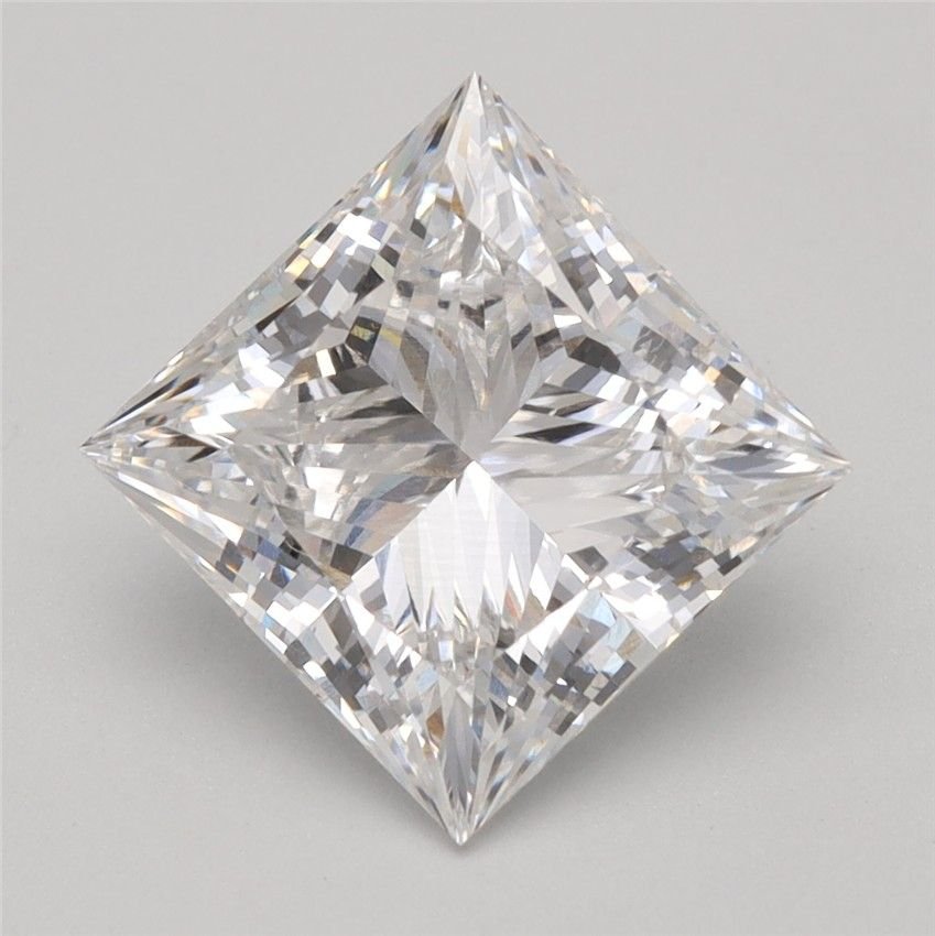 2.58ct F VVS2 Rare Carat Ideal Cut Princess Lab Grown Diamond