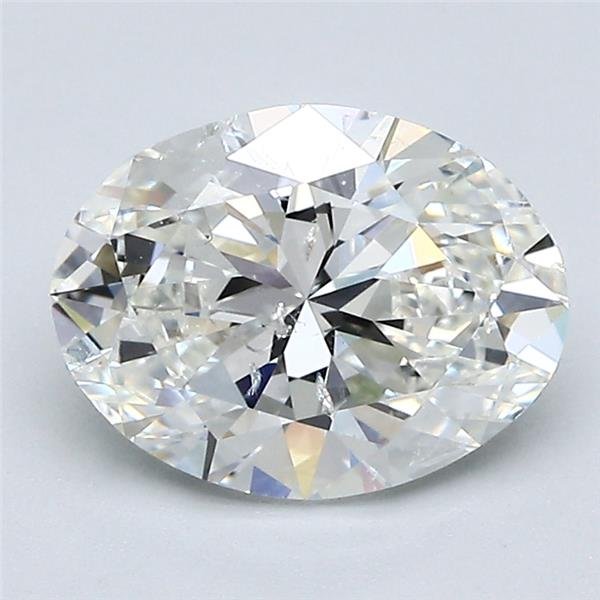 2.01ct H SI2 Rare Carat Ideal Cut Oval Diamond