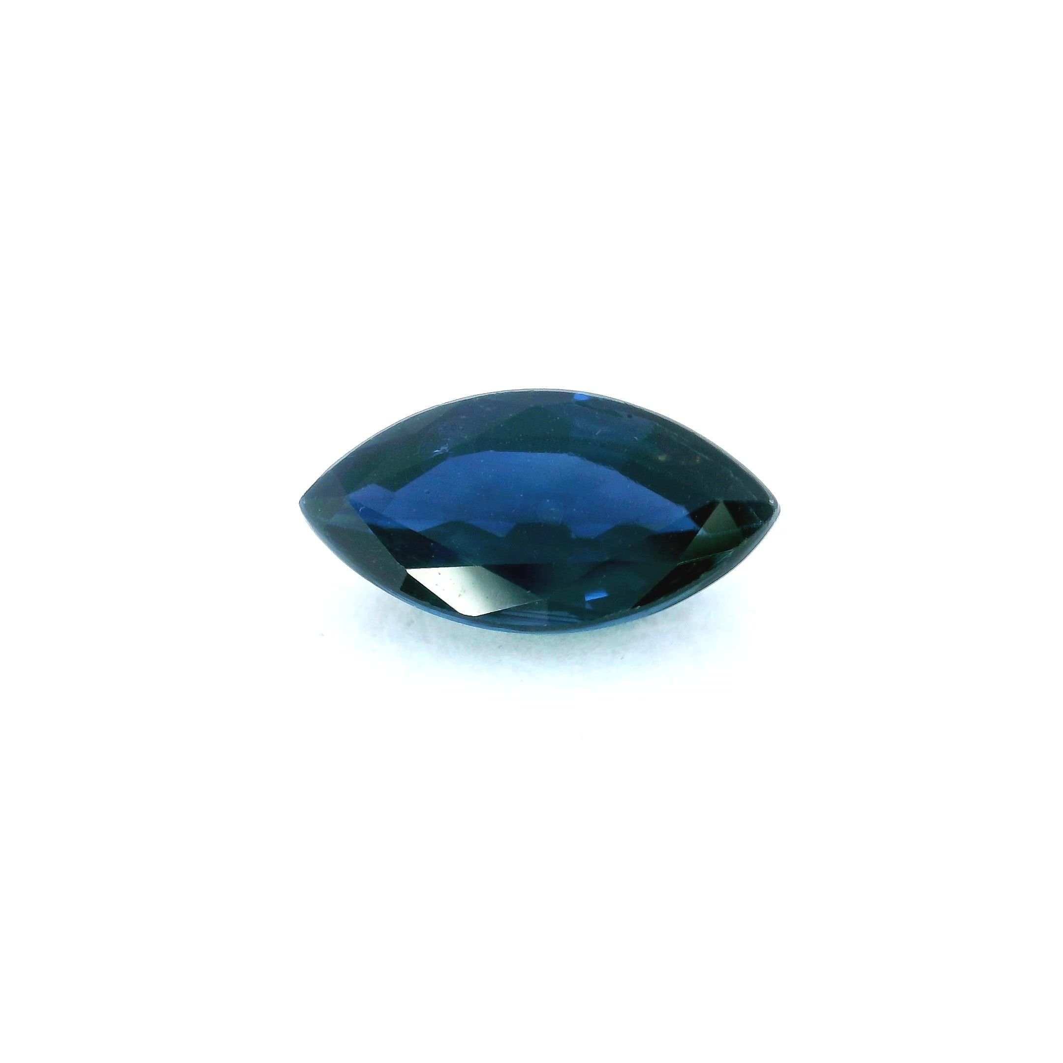 2.97 Carat Blue Marquise Sapphire