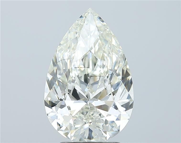 3.01ct K SI2 Rare Carat Ideal Cut Pear Diamond