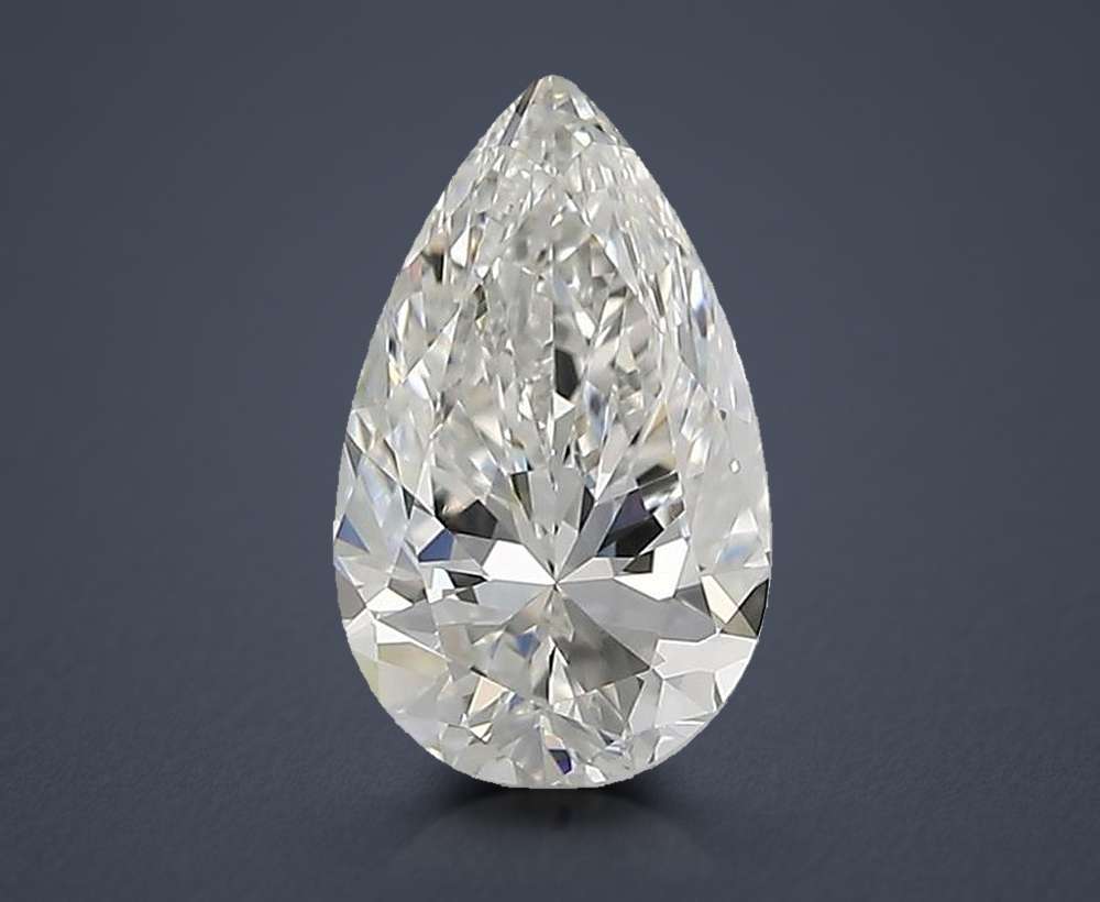 0.91 Carat Pear Natural Diamond