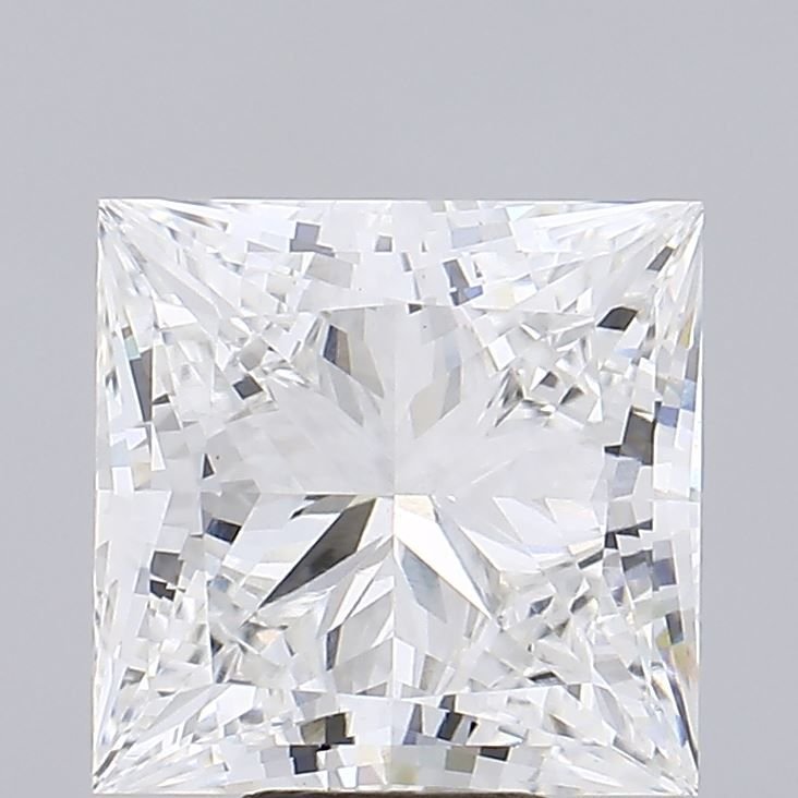 8.02ct F VS1 Rare Carat Ideal Cut Princess Lab Grown Diamond