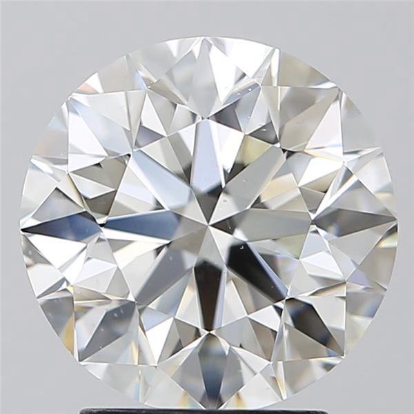 3.00ct H VS2 Rare Carat Ideal Cut Round Diamond