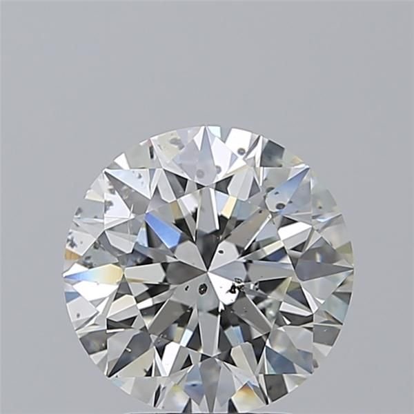 3.05ct H SI2 Rare Carat Ideal Cut Round Diamond