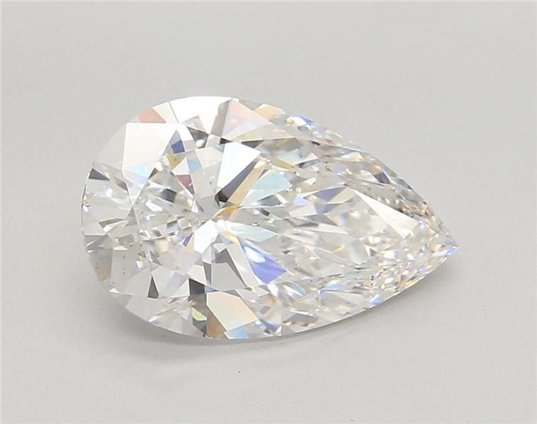 4.03ct E VS2 Rare Carat Ideal Cut Pear Lab Grown Diamond