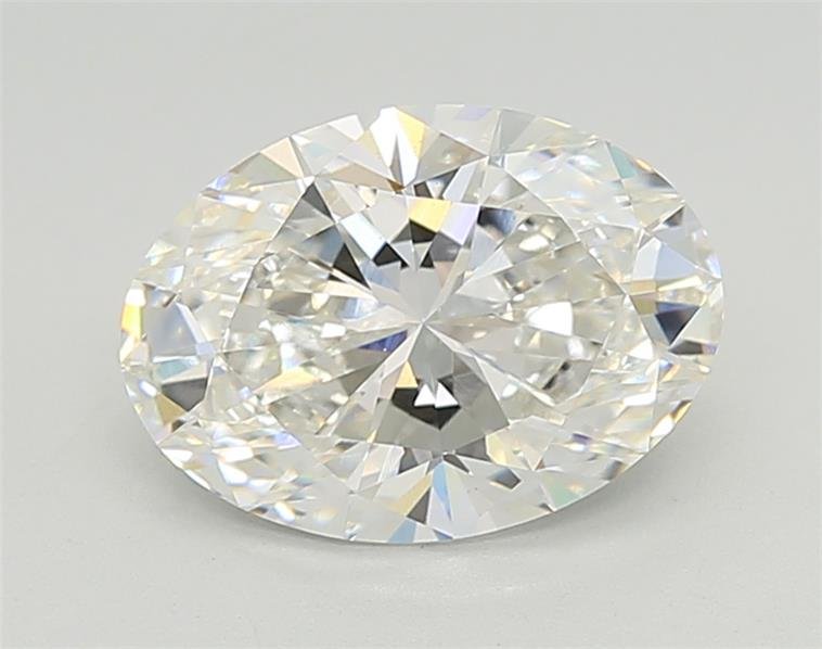 3.09ct F VVS2 Rare Carat Ideal Cut Oval Lab Grown Diamond
