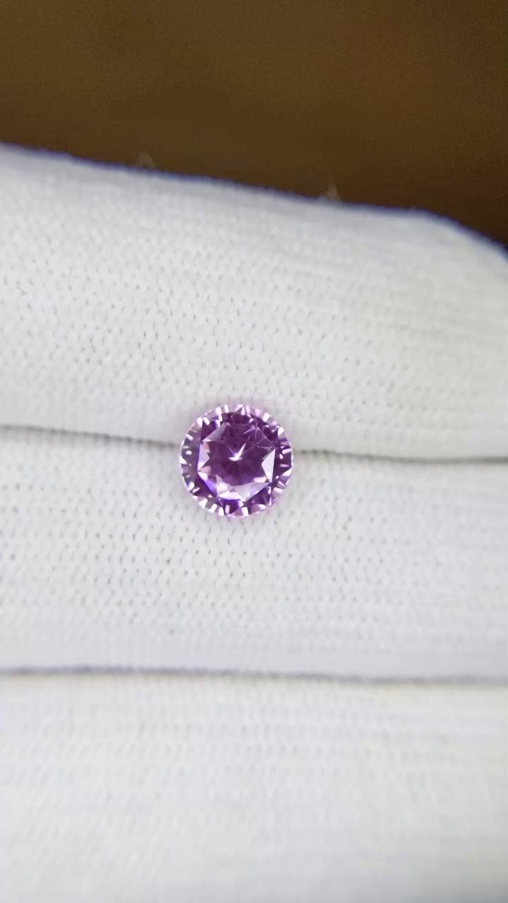 1.79 Carat Pink Round Sapphire