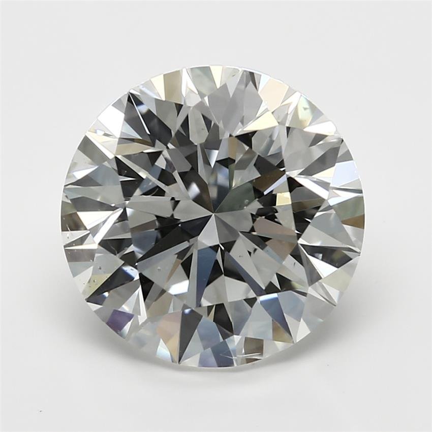 3.03ct H SI2 Rare Carat Ideal Cut Round Diamond