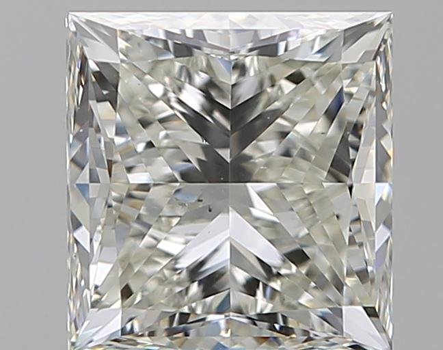 2.52ct J SI1 Good Cut Princess Diamond