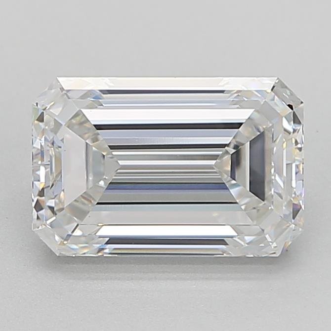 2.48ct F VS1 Rare Carat Ideal Cut Emerald Lab Grown Diamond