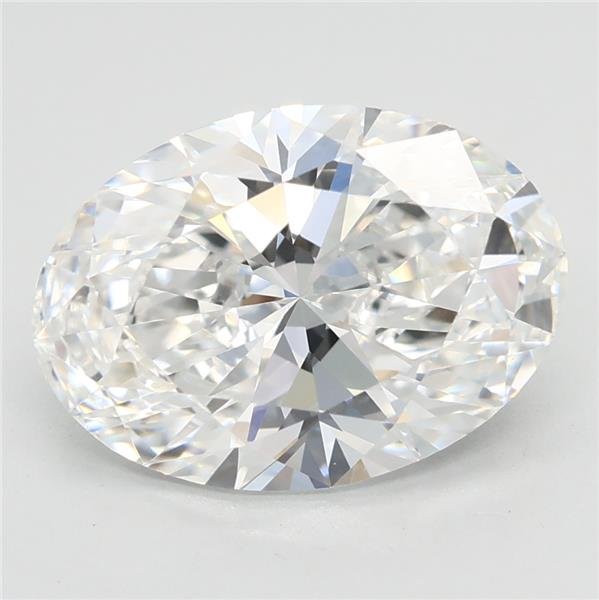 3.01ct E VVS2 Rare Carat Ideal Cut Oval Lab Grown Diamond