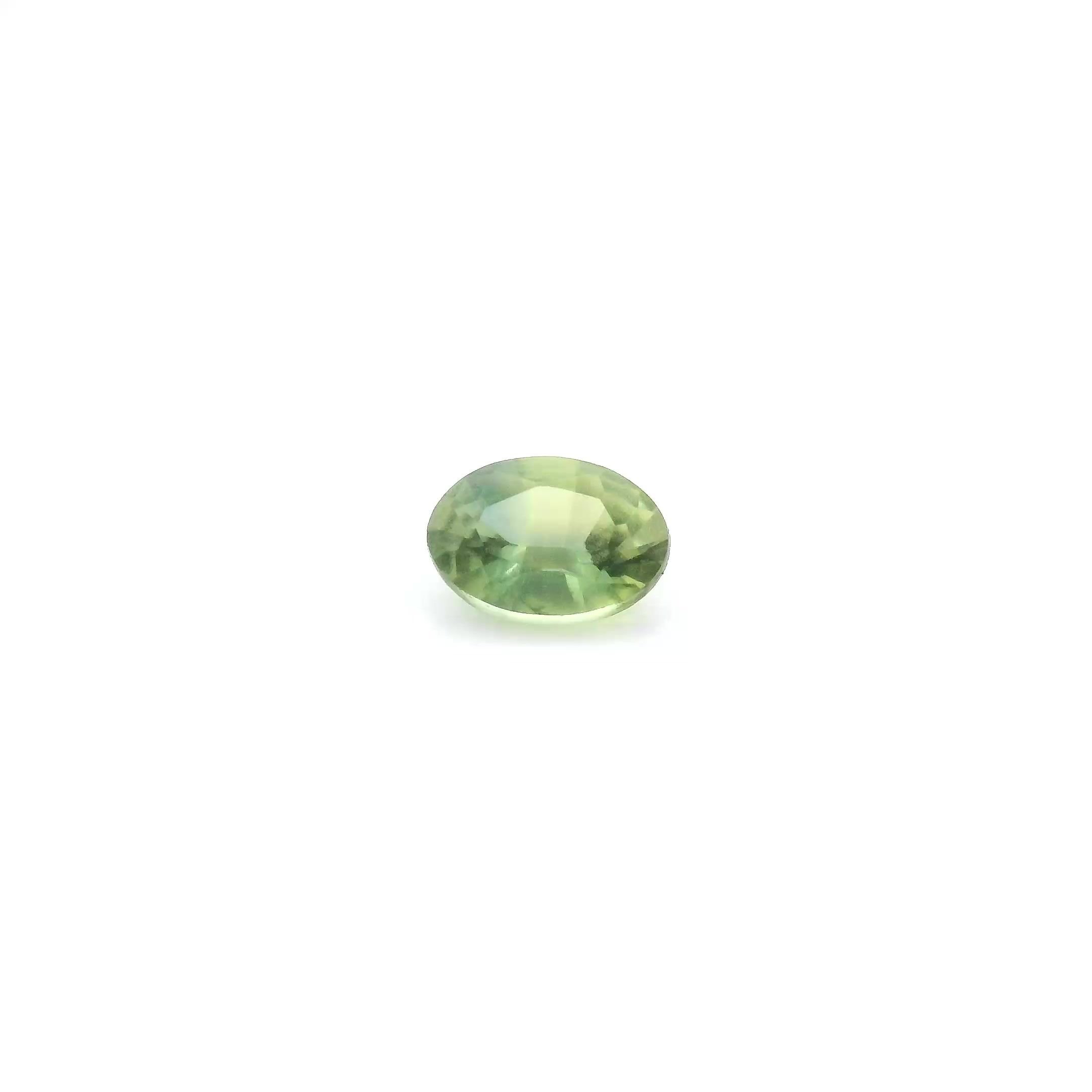 0.51 Carat Green Oval Sapphire