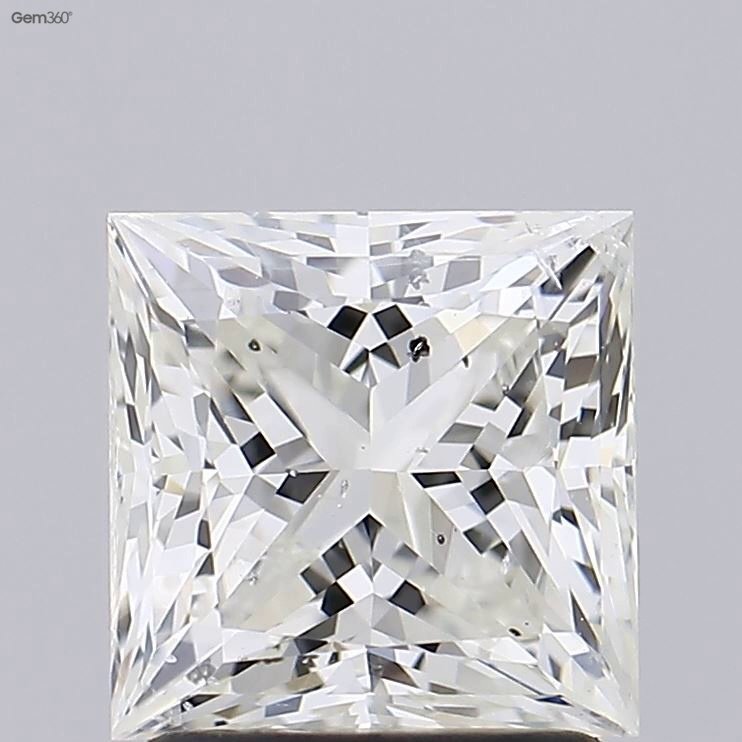 2.00ct H SI2 Rare Carat Ideal Cut Princess Diamond
