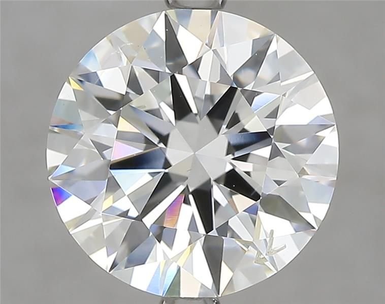 3.76ct J SI2 Rare Carat Ideal Cut Round Diamond