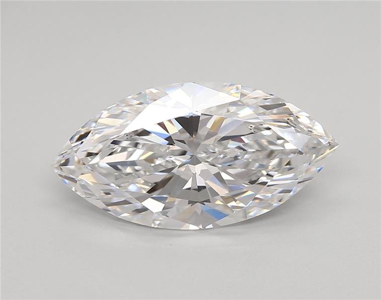 3.73ct D VVS2 Rare Carat Ideal Cut Marquise Lab Grown Diamond