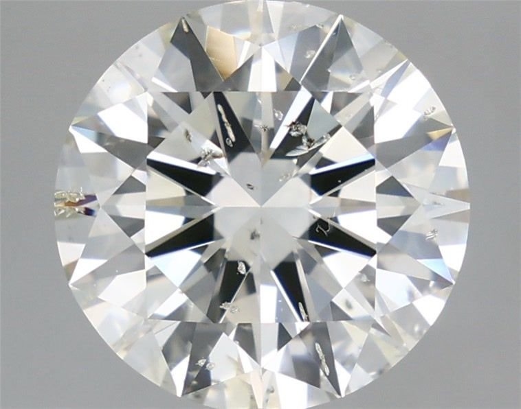 5.01ct I SI2 Rare Carat Ideal Cut Round Diamond