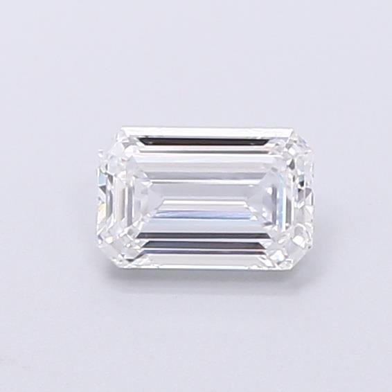 0.56ct D VVS2 Rare Carat Ideal Cut Emerald Lab Grown Diamond