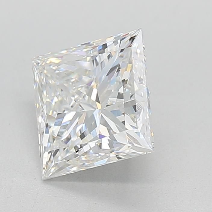 2.00ct E VS2 Rare Carat Ideal Cut Princess Lab Grown Diamond