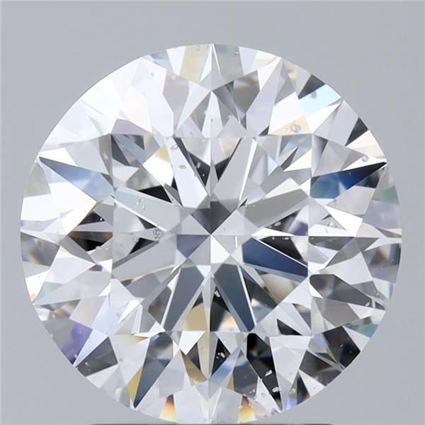 2.80ct D SI2 Rare Carat Ideal Cut Round Diamond