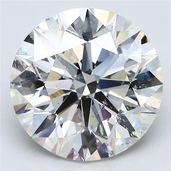 5.52ct J SI2 Rare Carat Ideal Cut Round Diamond