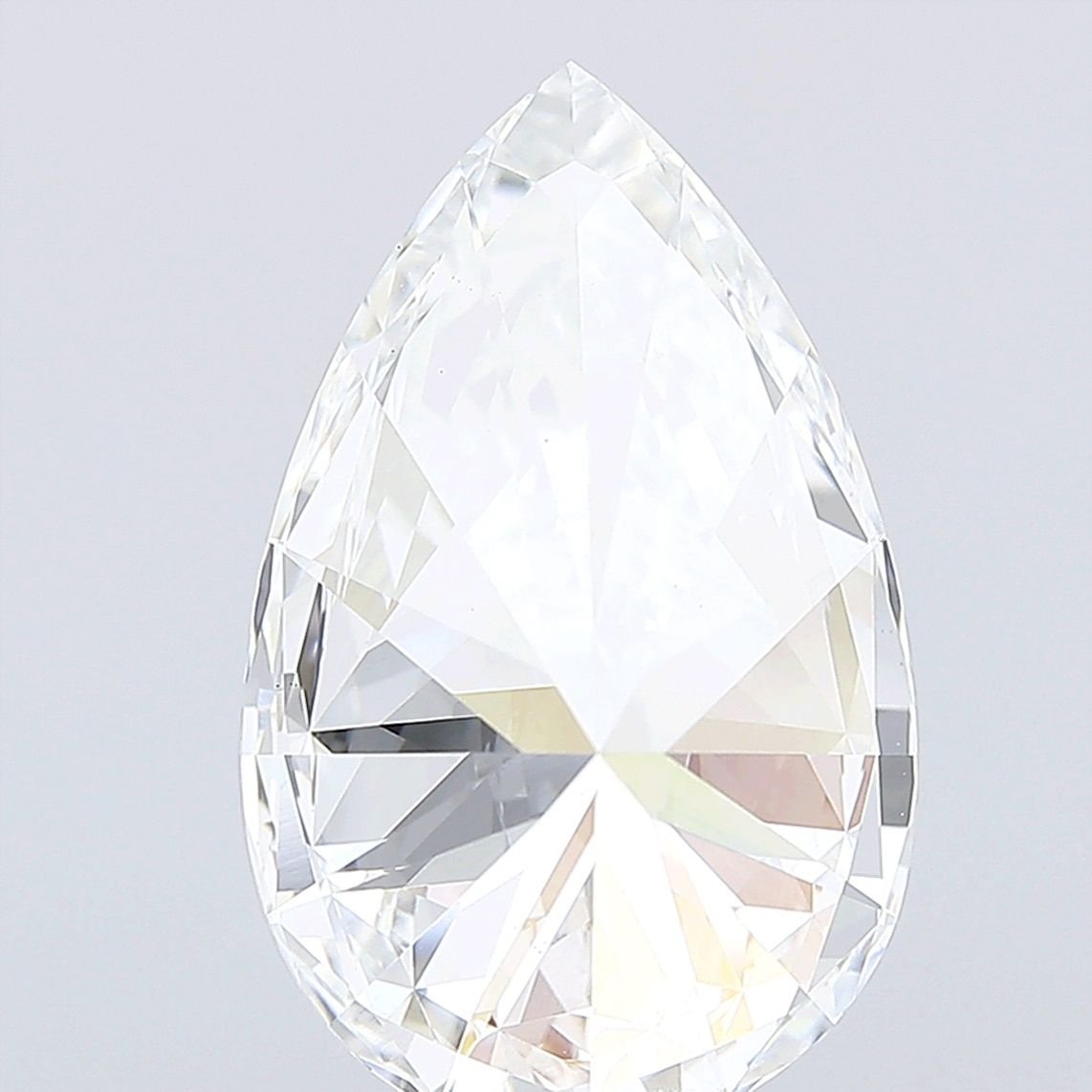 11.51ct F VVS2 Very Good Cut Pear Lab Grown Diamond