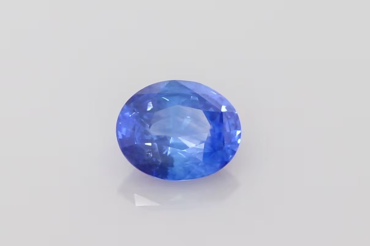 5.16 Carat Blue Oval Sapphire