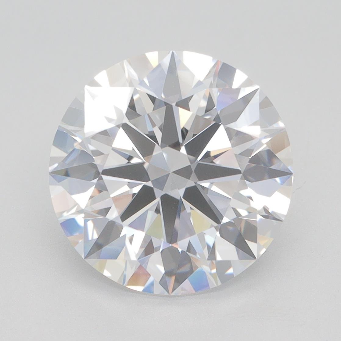 4.34ct D VVS2 Rare Carat Ideal Cut Round Lab Grown Diamond