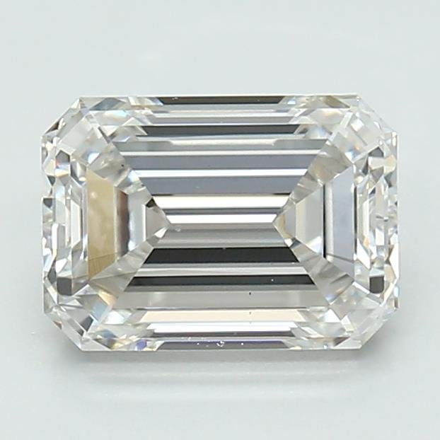 1.52ct F VS2 Rare Carat Ideal Cut Emerald Lab Grown Diamond