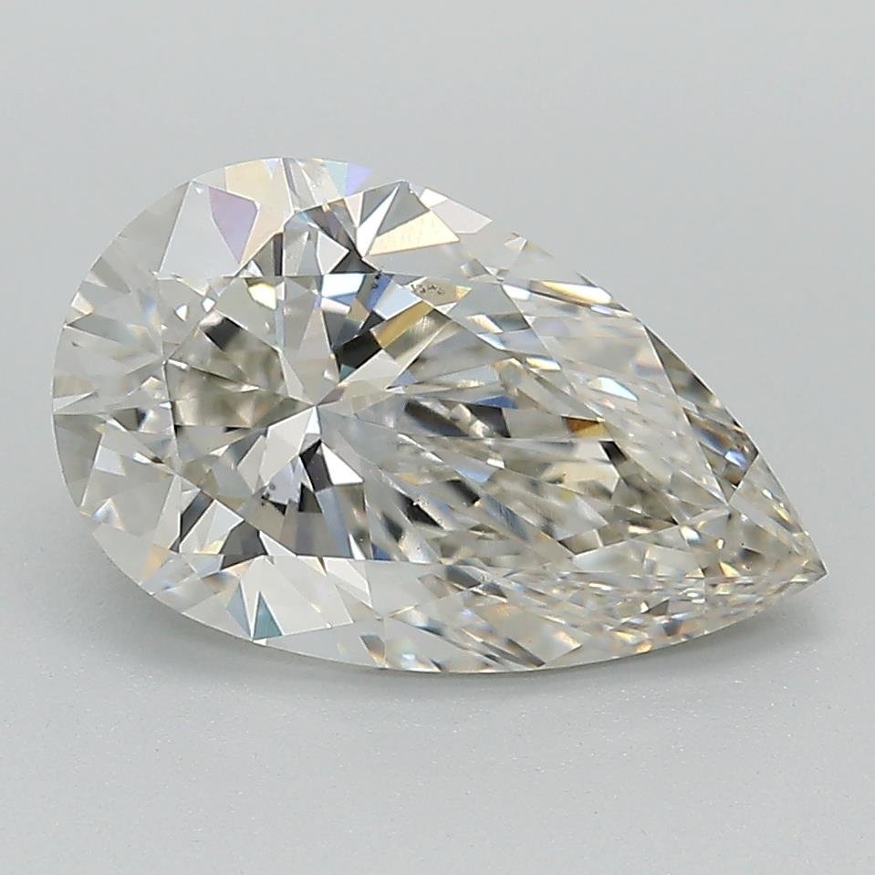 3.10ct I VS2 Rare Carat Ideal Cut Pear Lab Grown Diamond