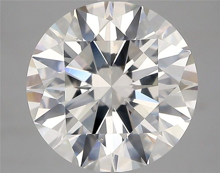 5.01ct I SI2 Rare Carat Ideal Cut Round Diamond