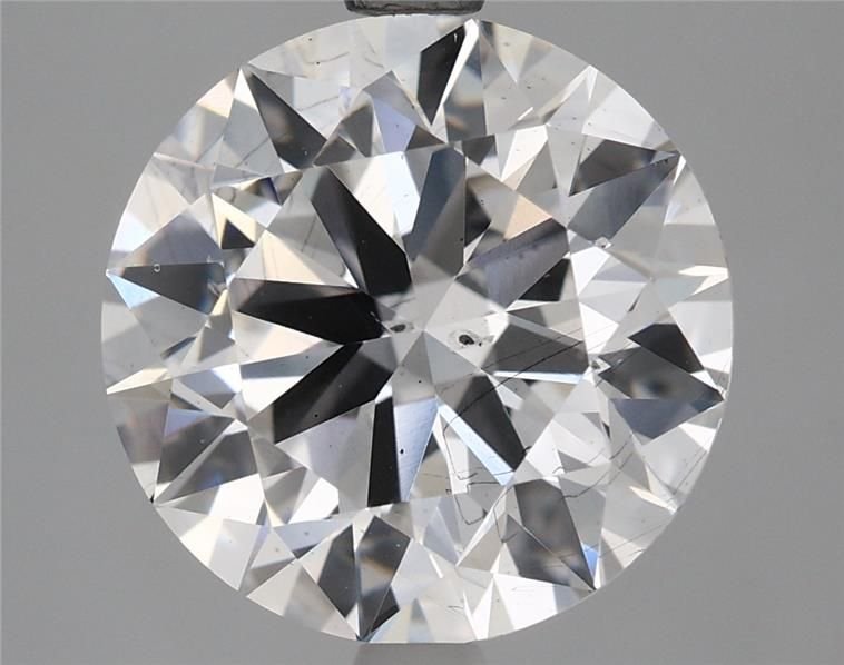 4.01ct F SI2 Rare Carat Ideal Cut Round Lab Grown Diamond