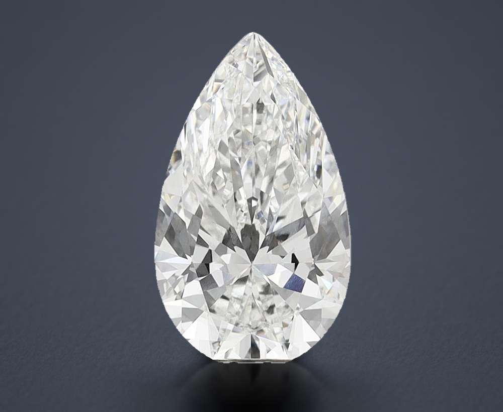 5.55 Carat Pear Lab Diamond