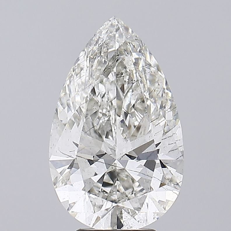 5.51ct H SI1 Rare Carat Ideal Cut Pear Lab Grown Diamond