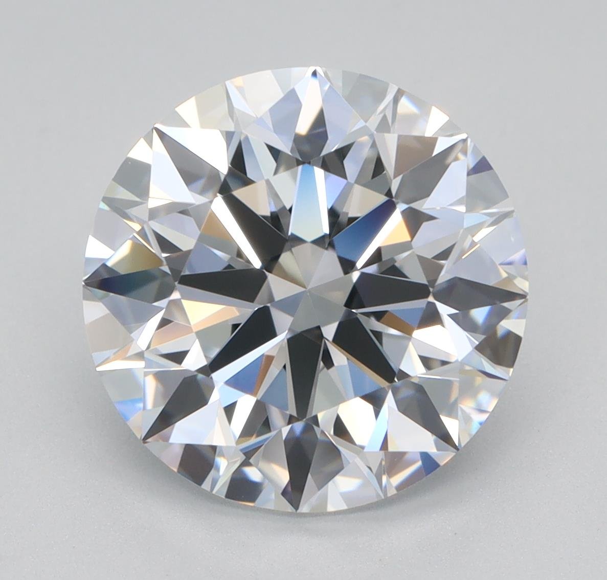 3.47ct D VVS2 Rare Carat Ideal Cut Round Lab Grown Diamond