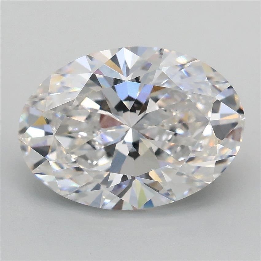 3.02ct E VS1 Rare Carat Ideal Cut Oval Lab Grown Diamond