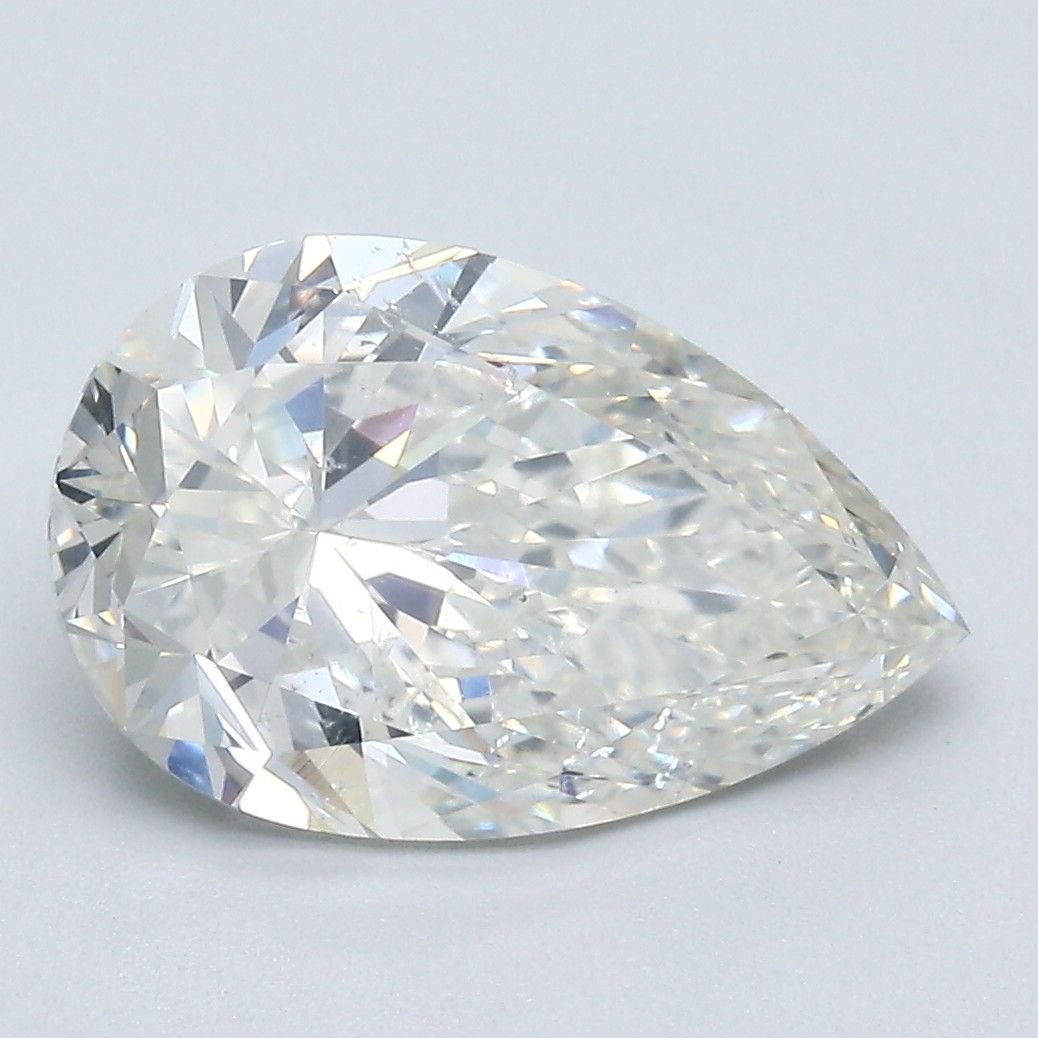 3.52ct J SI2 Rare Carat Ideal Cut Pear Diamond