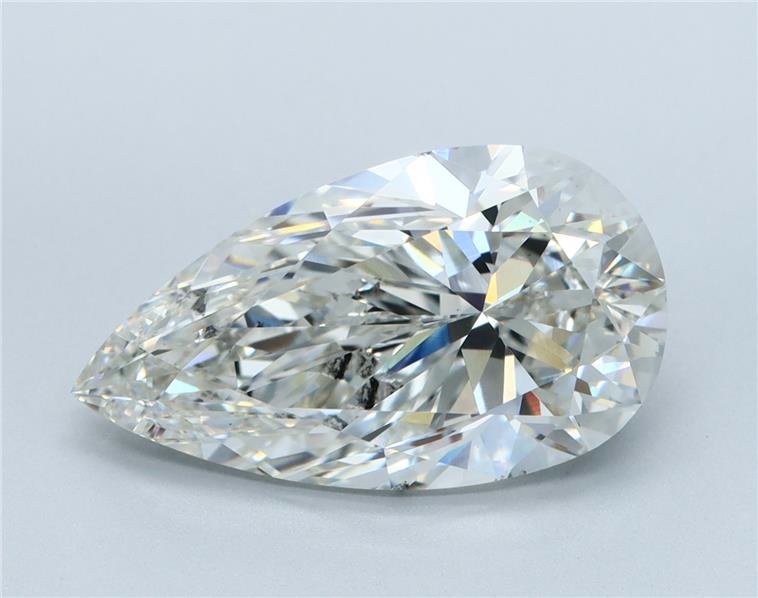 5.02ct H SI1 Very Good Cut Pear Lab Grown Diamond