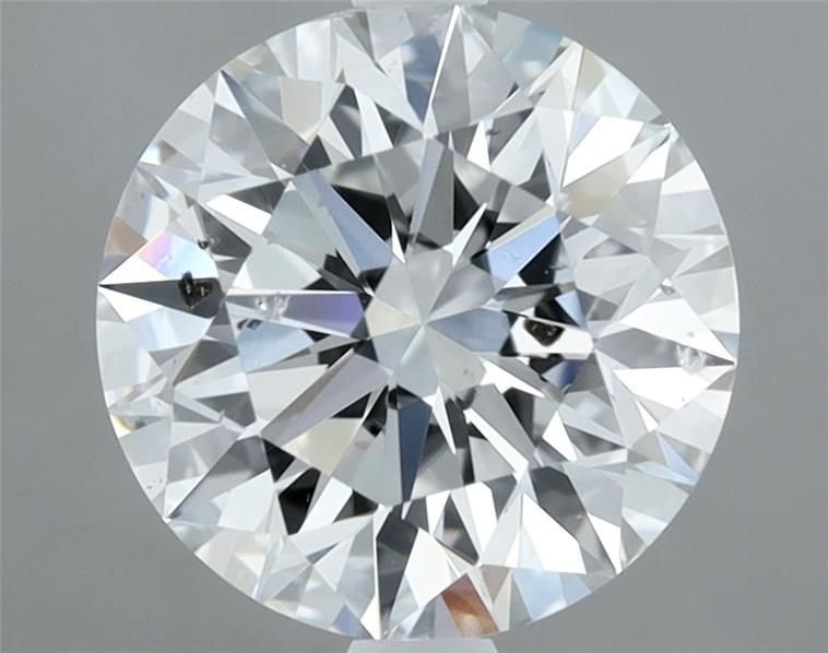 2.01ct F SI2 Rare Carat Ideal Cut Round Diamond