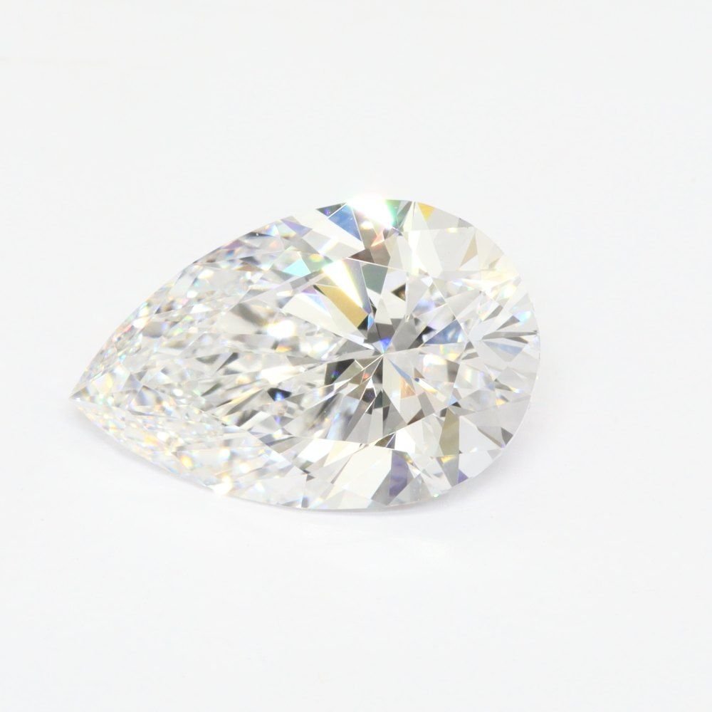 3.51ct E VVS2 Rare Carat Ideal Cut Pear Lab Grown Diamond