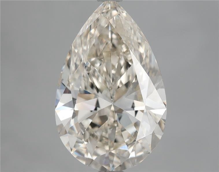 3.31ct K VS2 Rare Carat Ideal Cut Pear Diamond