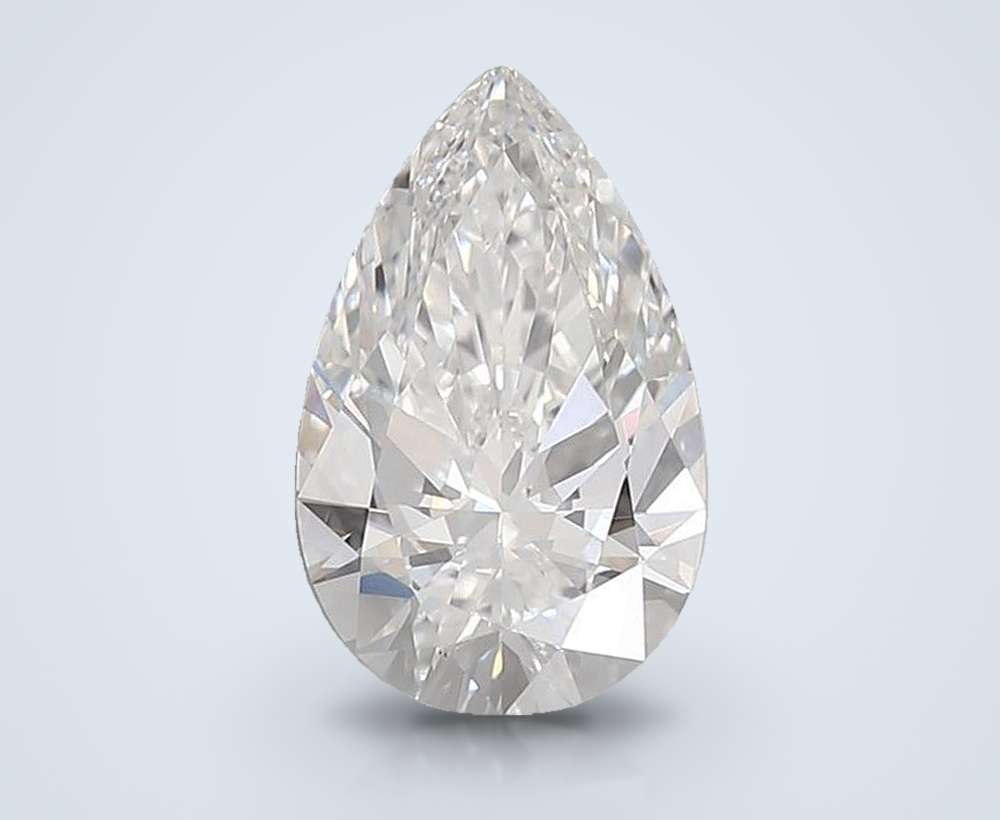 2.57 Carat Pear Lab Diamond