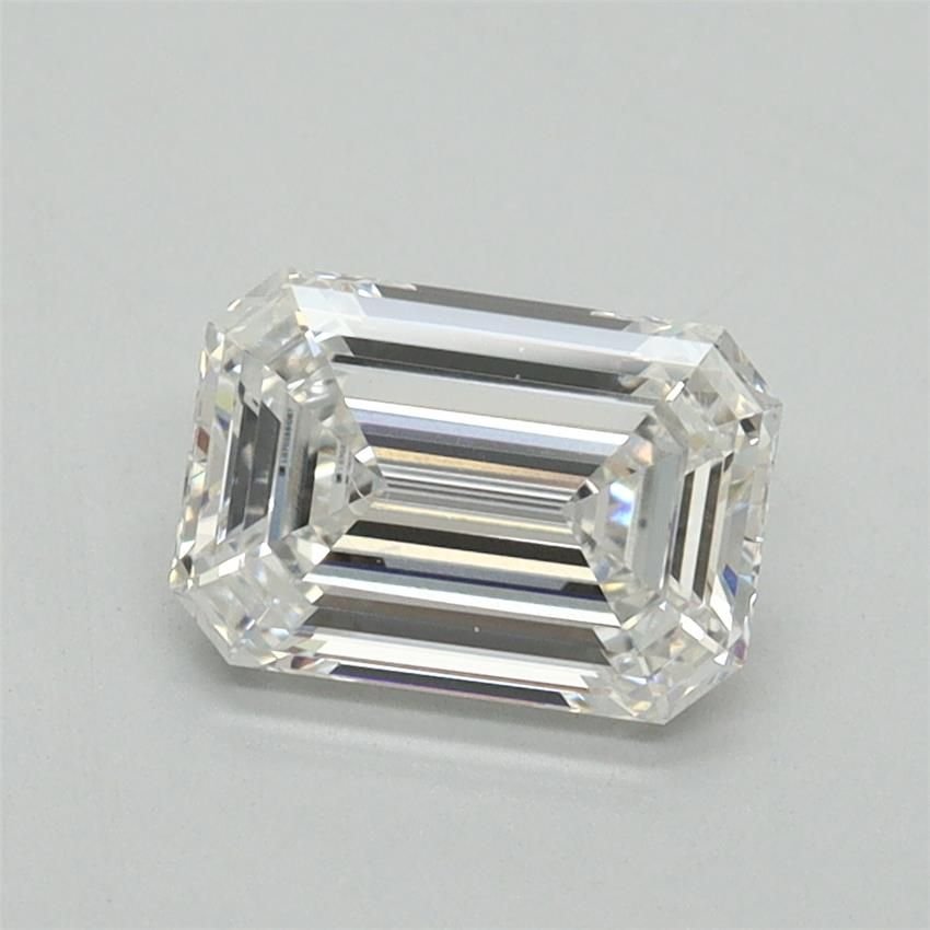 1.27ct E VVS2 Excellent Cut Emerald Lab Grown Diamond