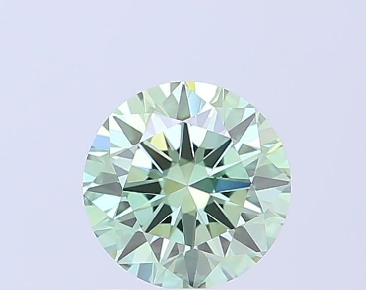 1.62 Ct. Fancy Vivid Green Round Lab Diamond