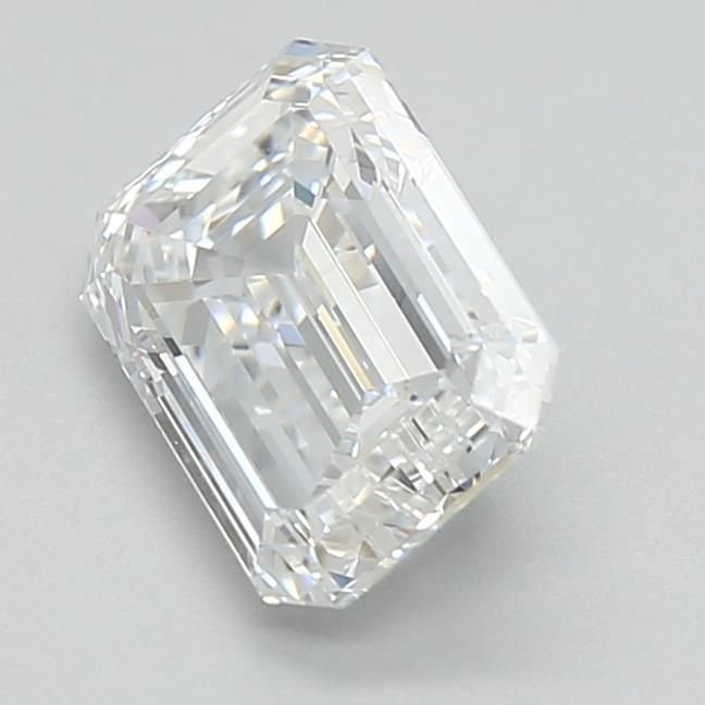 1.59ct D VVS1 Rare Carat Ideal Cut Emerald Lab Grown Diamond