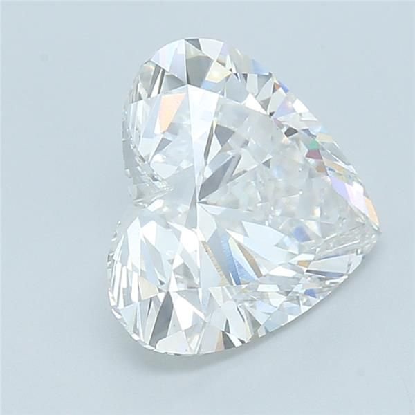 5.17ct F VS1 Rare Carat Ideal Cut Heart Lab Grown Diamond