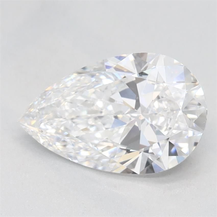 1.09ct D VVS1 Rare Carat Ideal Cut Pear Lab Grown Diamond